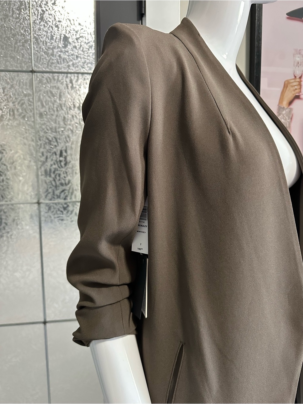 Babaton Olive Open-Front Blazer Jacket - Picture 9 of 11